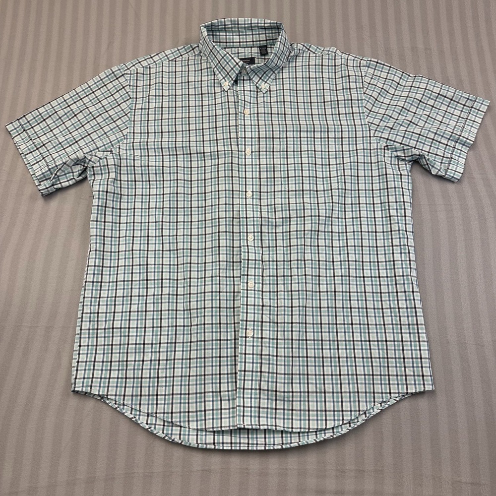 Arrow Company Men's‎ Button Up Plaid Cotton Shirt XL